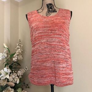 ~dB Life~Red orange blouse tank size large
